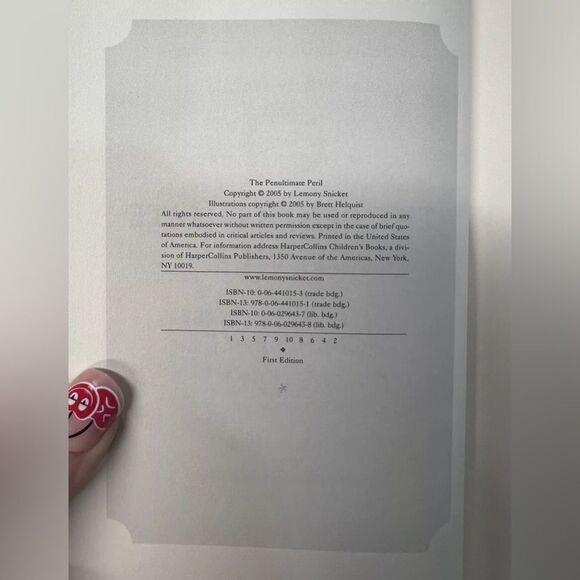 Unfortunate Events 1st Edition- Series 12- Lemony Snicket - Picture 5 of 5